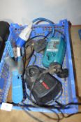 Mixed Lot Including Bosch and Makita Battery Chargers, Axe, etc.