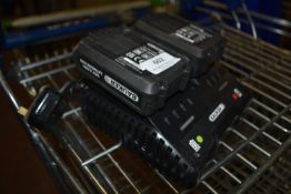 *Bauker Double Battery Charger with Two 2ah Batteries