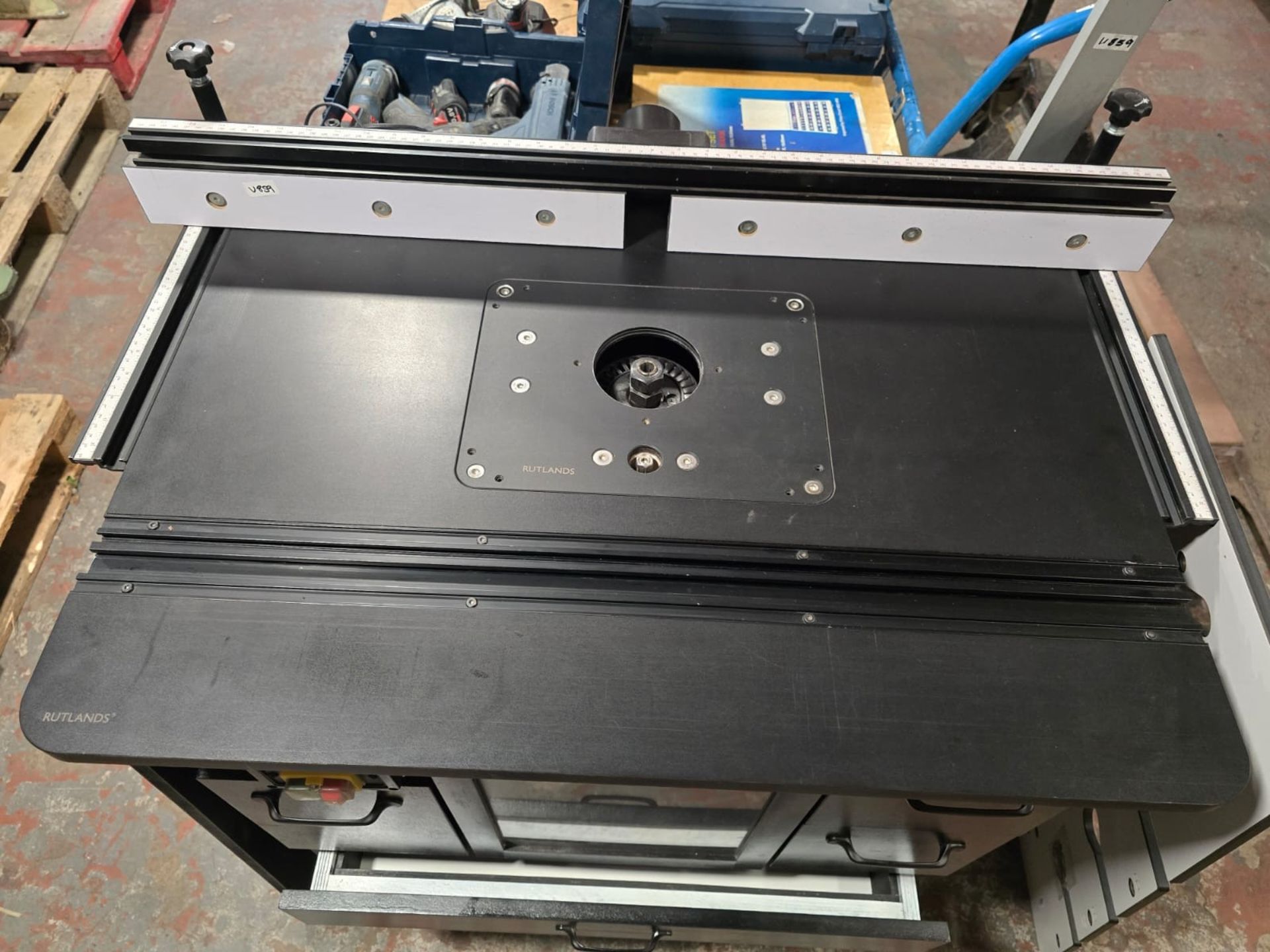 Router Table on Wheels 87x70cm x 110cm tall with Worktop Jig - Image 4 of 5