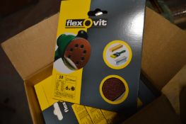 Two Boxes of 120 Flexovit 125mm Sanding Discs 50 Grit PU