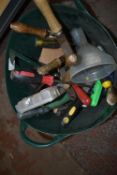 *Bucket of Assorted Tools Including Files, Screwdrivers, etc.
