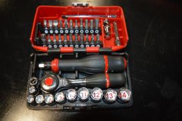 Facom ¼” Drive Socket and Bit Set
