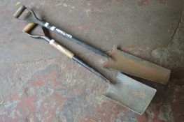 Draining Shovel and a Square Shovel