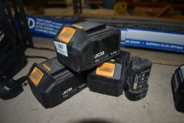 *Three 5ah and One 1.3ah JCB Batteries