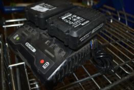 *Bauker Double Battery Charger with Two 2ah Batteries