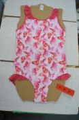 Sea Folly Girl’s Floral Swimsuit Size: 6