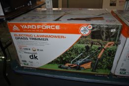 Yard Force Electric Lawnmower plus Grass Trimmer