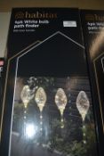 Habitat 4pk White Bulb Path Finder with Timer Function