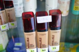 3x Loreal Paris Infallible Foundation