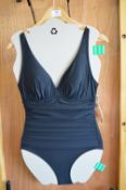 *DKNY Black One-Piece Swimsuit Size: 12