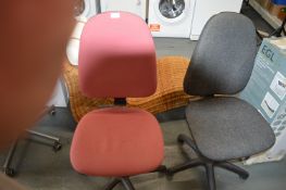 *Two Swivel Office Chairs
