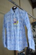 *Crew Clothing Blue & White Floral Long Sleeve Top Size: 10