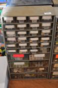 *30 Drawer Storage Cabinet and Contents