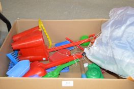 *Box of Assorted Beach Toys and Shovels