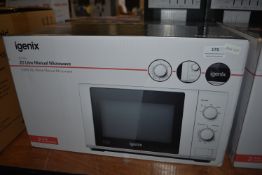 *Igenix 20L Manual Microwave