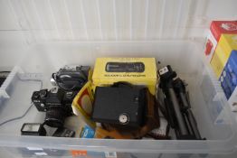 Box of Vintage Photographic Equipment