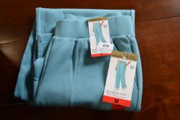 *Mondetta Light Blue Active Ribbed Wide Leg Pants