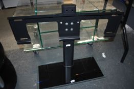 *modified metal TV centre stand with a glass base