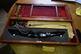 Win & Win 64 # 22 Trigger Bow take‑down Recurve Bow, with Arten Sight, Tabs, Brace, Strings,
