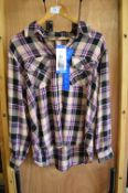 *Jachs Girlfriend Checkered Long Sleeve Top Size: L