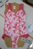 Sea Folly Girl’s Floral Swimsuit Size: 3T