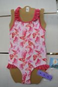 Sea Folly Girl’s Floral Swimsuit Size: 4T