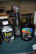 T-Cut Colour Fast, Turtle Wax Colour Magic, and Glart Premium Car Care