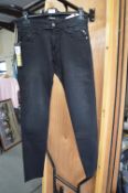 *Replay Black Trousers Size: 30x32