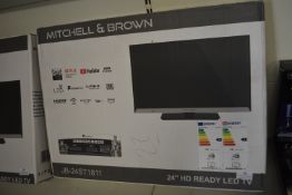 *Mitchell & Brown 24” HD LED TV JB-24FS1811