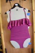 *DKNY Purple One-Piece Swimsuit Size: 10