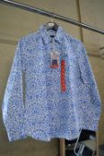 *Crew Clothing Blue & White Floral Long Sleeve Top Size: 12