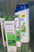 3x Dercos Antidandruff Shampoo, and 1x Head & Shoulders Antidandruff Shampoo
