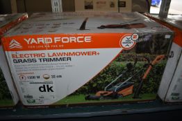 Yard Force Electric Lawnmower plus Grass Trimmer