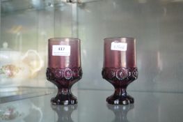 Pair of Vintage Goblets