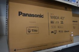 *Panasonic 43” LED 4k UHD Smart TV TB-34W60AEY