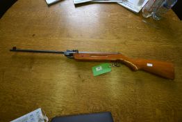 “Pioneer” branded Chinese break-barrel air rifle .22 Classic Wood Stock and Iron Sights, Break
