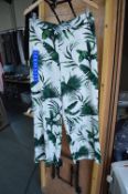 *Hilary Radley Green/Offwhite Trousers Size: L