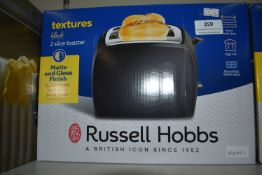 *Russell Hobbs Textured Black Two Slice Toaster