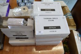 *Nine Boxes of 20 Packs of Thermal Rolls 47x40