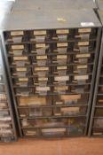 *30 Drawer Storage Cabinet and Contents