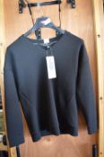 *Marc New York Black Long Sleeve V-Neck Top Size: S