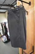 *32 Degrees Heat Black Denim Long Skirt Size: XL