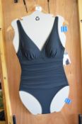 *DKNY Black One-Piece Swimsuit Size: 10