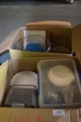 Two Boxes of Assorted Crockery, Cutlery, etc.