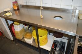 *Stainless Steel Preparation Table with Undershelf, and Upstand to Rear & Left