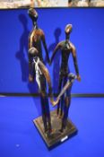 *Abstract Metal Family Sculpture