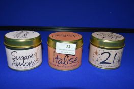 *3x Scented Candle Gift Tins