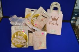 *Bride Squad Badges, Tattoos, and Gift Bags