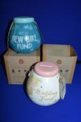 *2x Pot of Dreams Hand Decorated Moneyboxes