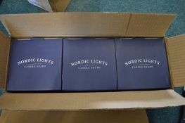 *3x Nordic Lights One I Love Porcelain Candle Shades